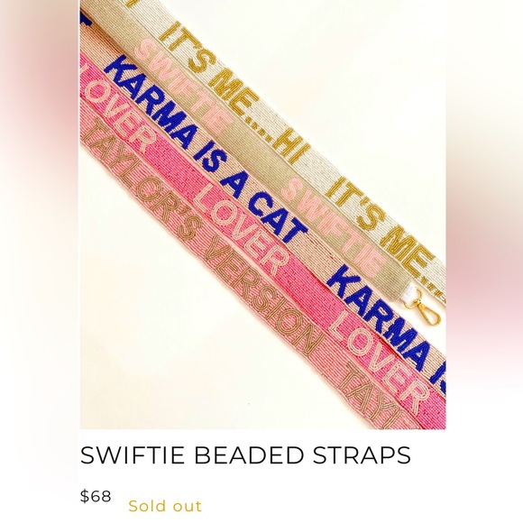 Accessories New Taylor Swift Eras Tour Swiftie Beaded Strap Stadium